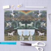 Papier Mousseline Unicornes en papier de tissu décoratif (Artisanat)