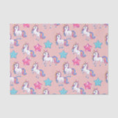 Papier Mousseline Unicornes mignonnes (Recto)