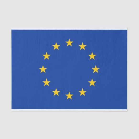 Papier Mousseline Union européenne drapeau de l'Union européenne pap (Recto)