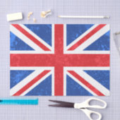 Papier Mousseline Union Jack, rouge et bleu (Artisanat)