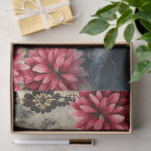 Papier Mousseline Unique Elégant Asiatique Gothique Girl Jardin Flor (Cadeau)