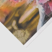 Papier Mousseline Unique Gothique Gargoyle Fleurs Roses Découpage (Détail)