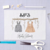 Papier Mousseline Unisex Twins Verdure Baby shower Floral (Artisanat)