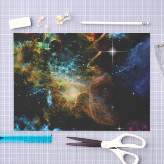 Papier Mousseline Univers impressionnant (Artisanat)