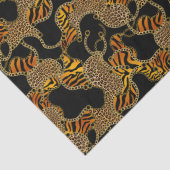 Papier Mousseline Urban Baroque Gold Chains Animal Print (Détail)