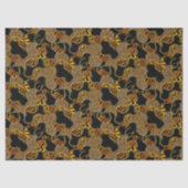 Papier Mousseline Urban Baroque Gold Chains Animal Print (Recto)