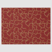 Papier Mousseline Urban Streetstyle Gold Chains On Red (Recto)