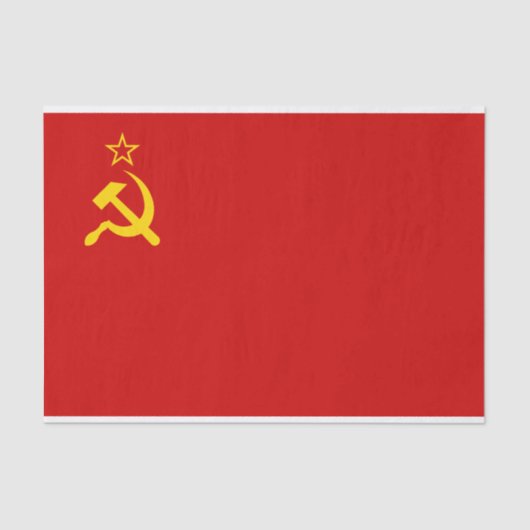 Papier Mousseline URSS Union soviétique Drapeau faucon communiste fa (Recto)