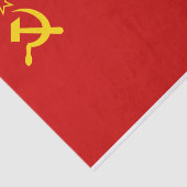Papier Mousseline URSS Union soviétique Drapeau faucon communiste fa (Détail)