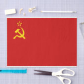 Papier Mousseline URSS Union soviétique Drapeau faucon communiste fa (Artisanat)