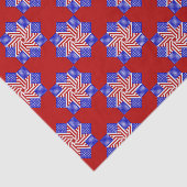 Papier Mousseline USA Drapeau-Teabag Folding s8r-TISSUE WRAPPER PAPI (Détail)