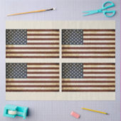 Papier Mousseline USA Flag Grund 4 Decoupage Tissus Paper (Artisanat)