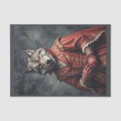 Papier Mousseline Ussar Wolf en uniforme militaire victorien (Recto)