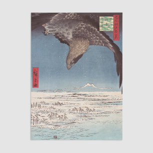 Papier Mousseline Utagawa Hiroshige - Fukagawa Susaki et Jumantsubo