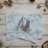 Papier Mousseline Vacances Arbre de Noël Dragon de glace avec bébés