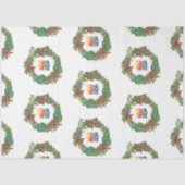 Papier Mousseline Vacances Courrier Logo d'affaires Noël (Recto)