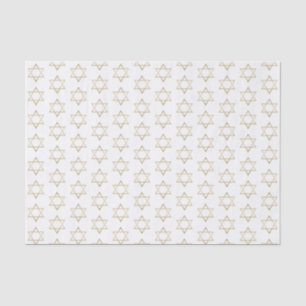 Papier Mousseline Vacances de blanc de Hanoukka d'étoile de David