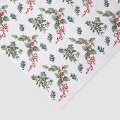 Papier Mousseline Vacances de Noël À feuillage persistant Vacances V (Détail)
