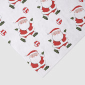 Papier Mousseline Vacances de Noël de volley-ball (Détail)