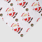 Papier Mousseline Vacances de Noël de volley-ball (Détail)