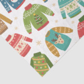 Papier Mousseline Vacances de Noël moches mais mignonnes (Détail)