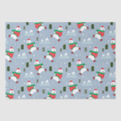 Papier Mousseline Vacances de Noël modernes Ours polaire (Recto)