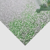 Papier Mousseline Vacances de Noël vert à Cheval Blanc (Détail)