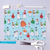 Papier Mousseline Vacances de patinage de bonhommes de neige (Artisanat)