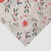 Papier Mousseline vacances décoratif fleuri (Détail)