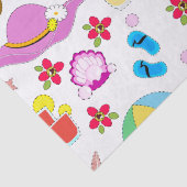 Papier Mousseline Vacances d'été (Détail)