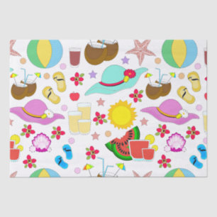 Papier Mousseline Vacances d'été