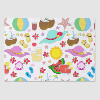 Papier Mousseline Vacances d'été