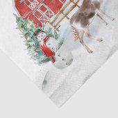 Papier Mousseline Vacances d'hiver Grange Reindeer Fille Noël (Détail)