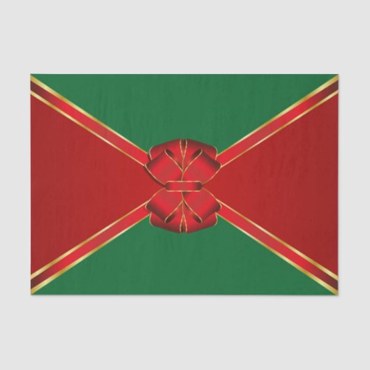 Papier Mousseline Vacances Elegance Red Bow (Recto)