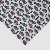 Papier Mousseline Vacances Mittens Chaleureux voeux Noël Tissu Papie (Détail)
