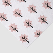Papier Mousseline Vacances Motif Pastel Pink Tree Simple (Détail)