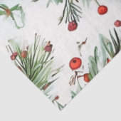 Papier Mousseline Vacances Red Pine & Berries Design (Détail)