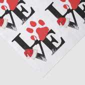 Papier Mousseline Vacances Santapaws - empreinte de patte dans (Détail)