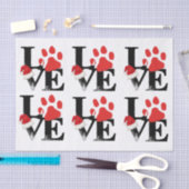 Papier Mousseline Vacances Santapaws - empreinte de patte dans (Artisanat)