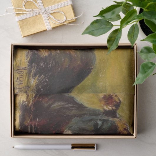 Papier Mousseline Vache allongée par Matilda Browne (Cadeau)