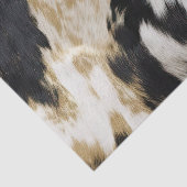 Papier Mousseline Vache blanche noire (Détail)