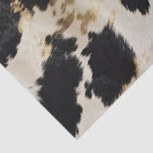 Papier Mousseline Vache blanche noire (Détail)