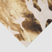 Papier Mousseline Vache blanche sud-ouest en or (Détail)