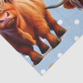 Papier Mousseline Vache bleu (Détail)