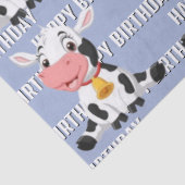Papier Mousseline Vache bleue mûre (Détail)
