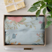 Papier Mousseline Vache dans le jardin des fleurs (Cadeau)