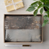 Papier Mousseline Vache de Highland en paysage hivernal découpage (Cadeau)