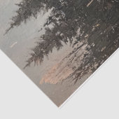 Papier Mousseline Vache de Highland en paysage hivernal découpage (Détail)