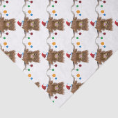 Papier Mousseline Vache de Noël (Détail)