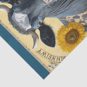 Papier Mousseline Vache de tournesol (Détail)